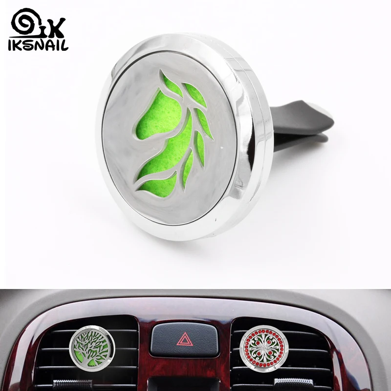 Металлический автомобильный освежитель воздуха IKSNAIL ароматерапия твердый для