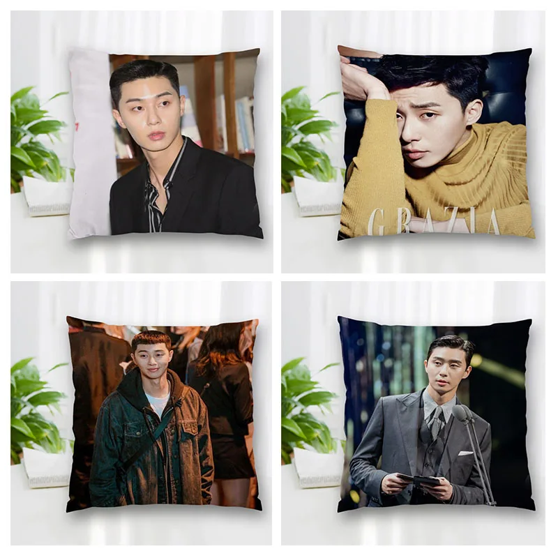 

Hot Sale Custom Decorative Pillowcase Park Seo Jun Square Zippered Pillow Cover Best Nice Gift 20X20cm 35X35cm 40x40cm