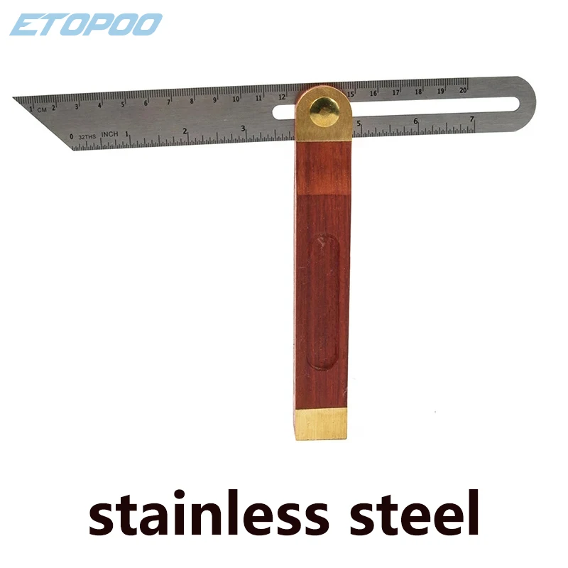 Раздвижной транспортир ремесленник скользящий T конический квадратный