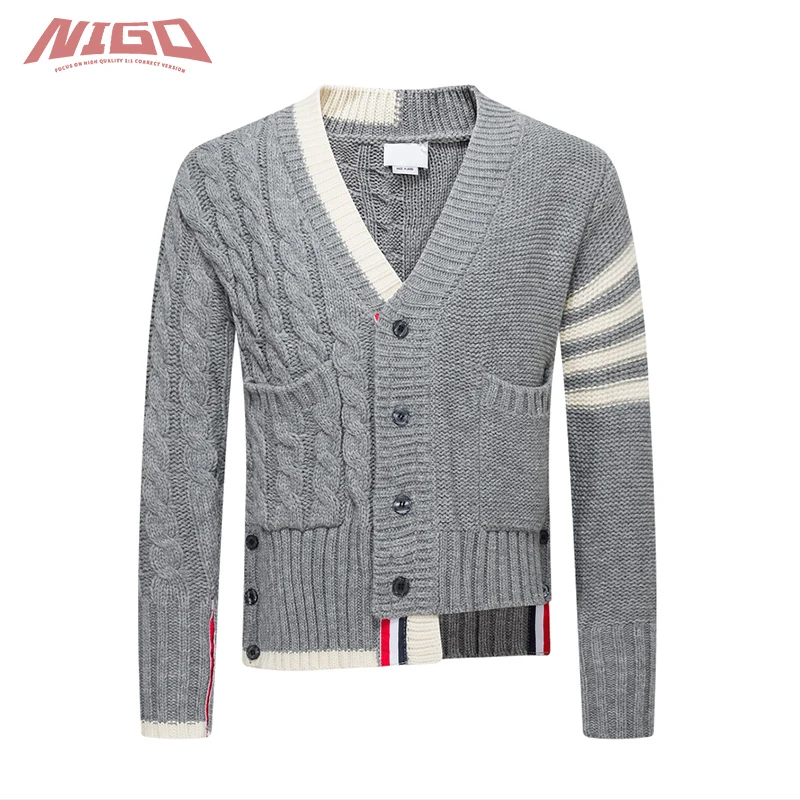 

NIGO TB Knit Sweater V-Neck Cardigan Jacket For Men And Women Code@TB1