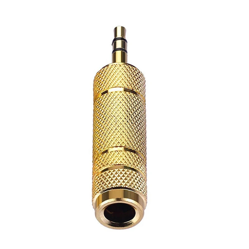 

6.35mm Female Plug To 3.5mm Male Connector Earphone Amplifier Audio Adapter Microphone AUX 6.3 3.5mm Converter Adapter Wholesale