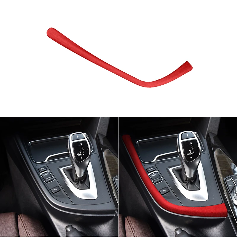 

Suede LHD Car Accessories Central Control Gear Shift Panel Strip Cover Trim for BMW F30 F31 F32 F34 F36 3gt 2013-2019