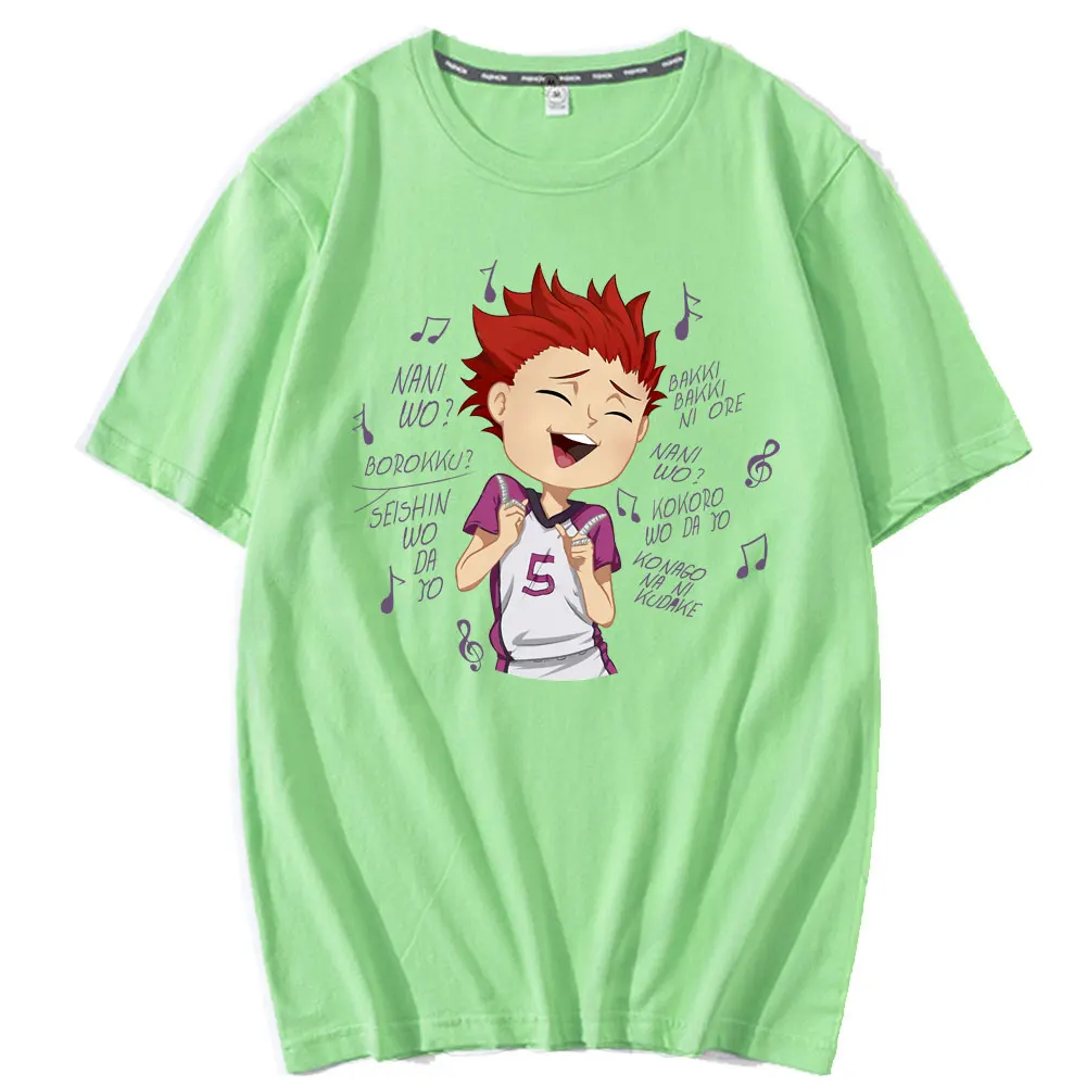 

Japan Anime haikyuu Printed T-shirt men street Hip Hop Loose Harajuku T-shirt mens Summer round neck short sleeve t-shirt male