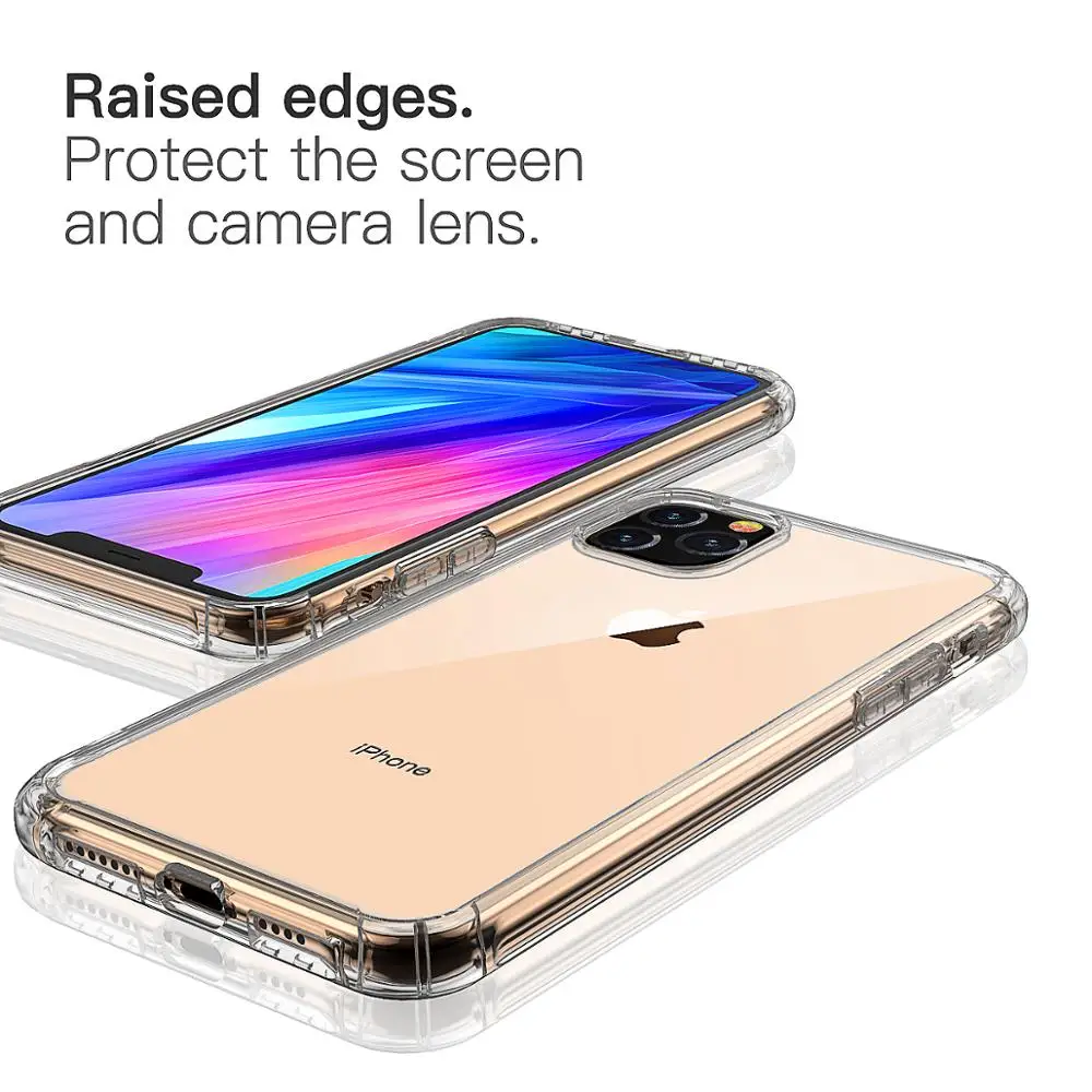 Для Apple iPhone 11 Pro Max 2019 чехол Анти-Царапины тонкий гибкий гель ТПУ Премиум мягкий