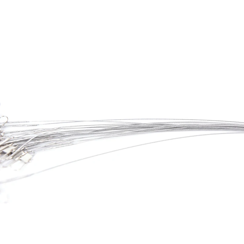 20Pcs 15M/20M/30M Steel Wire Leader With Swivel Fishing Accessory Olta Lead core Leash Line Lua Front gear | Спорт и развлечения