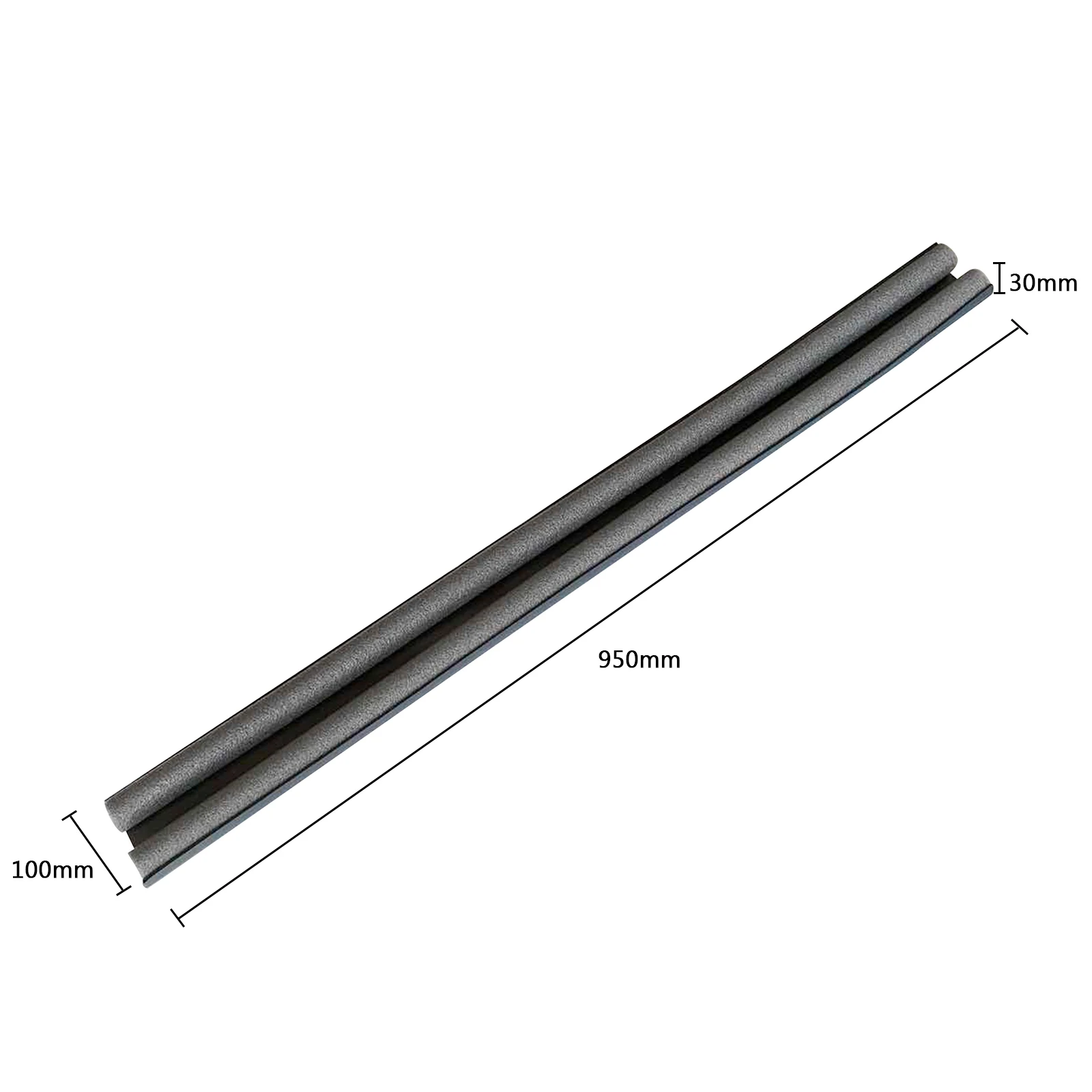 

Twin Under Door Draft Stopper, Weather Stripping Sound Reduce Noise Blocker
