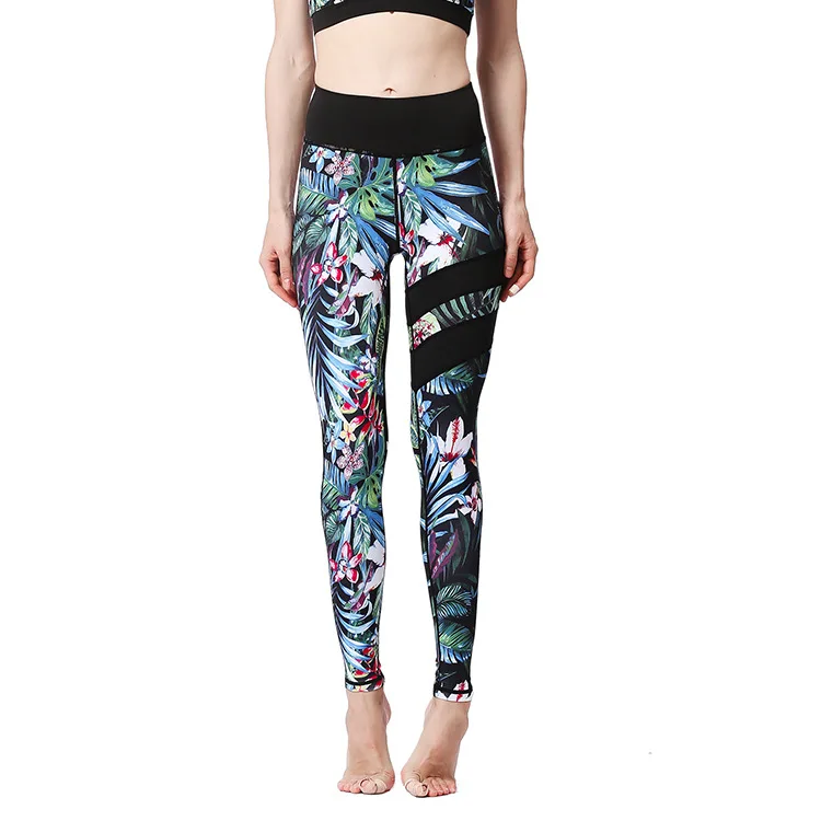 

Dropshipping High Waist Yoga Pants For Women Printing Sexy Yoga Women Leggings Push Up Ankle Length OEM Drop shipping
