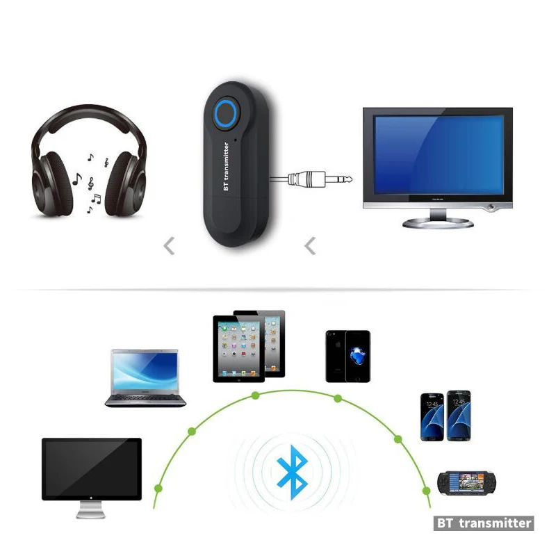 Bluetooth передатчик с разъемом 3 5 мм аудио адаптер беспроводной 4 0 стерео для