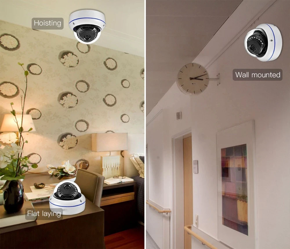 2MP Антивандальная POE IP камера Sucurity Крытая купольная наружная CCTV наблюдения ИК