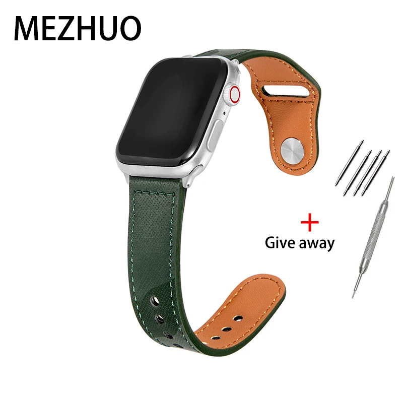 MEZHUO новая модель подходит для Apple Watch Iwatch3/4/5 поколение кожаных камуфляжных