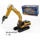 Игрушки из сплава TongLi, масштаб 1:50, литая модель, игрушка машина для сноса, механический строительный автомобиль, новогодние подарки для мальчиков.