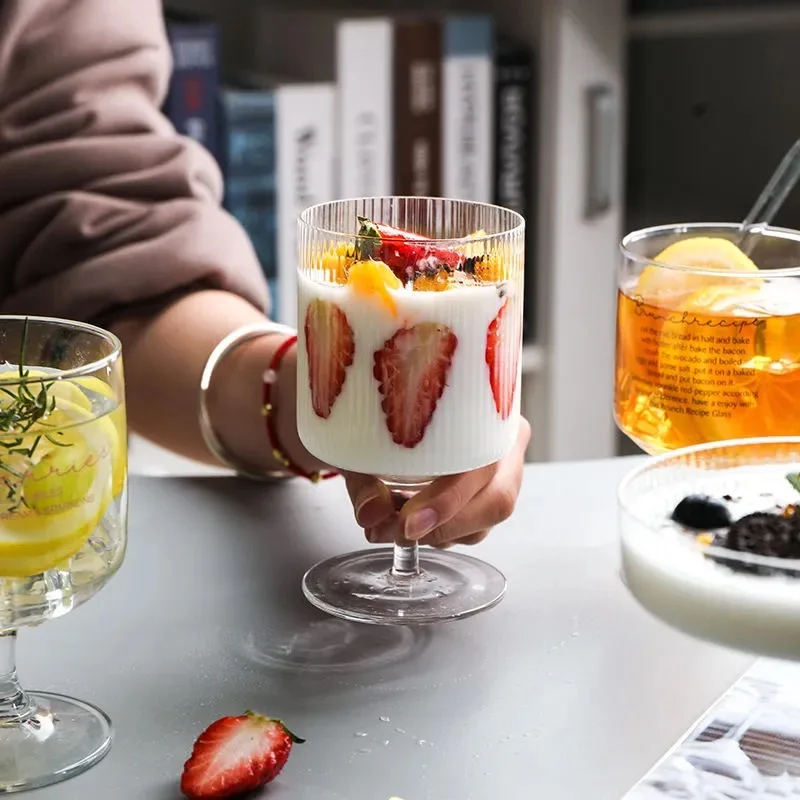 Новинка популярный стиль коктейльный бокал для вина мороженого йогурта пудинга