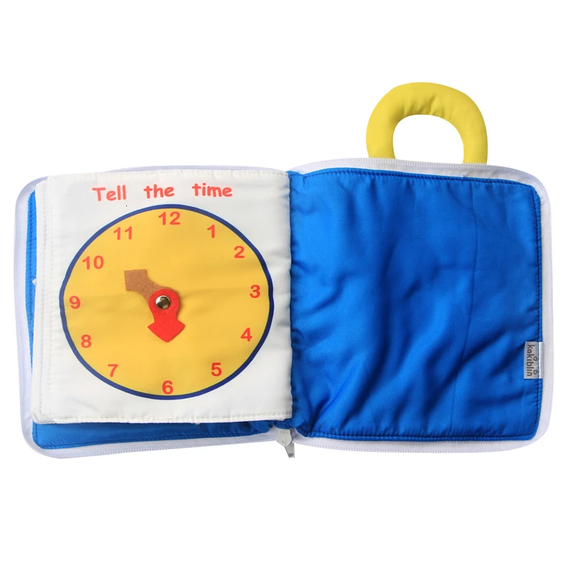 Детская тканевая книга Монтессори игрушки из мягкой ткани для сенсорики