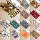 Противоскользящий коврик с леопардовым рисунком, для кухонной и входной двери коврик, замшевый бархатный коврик, красочные коврики для дома, 48256