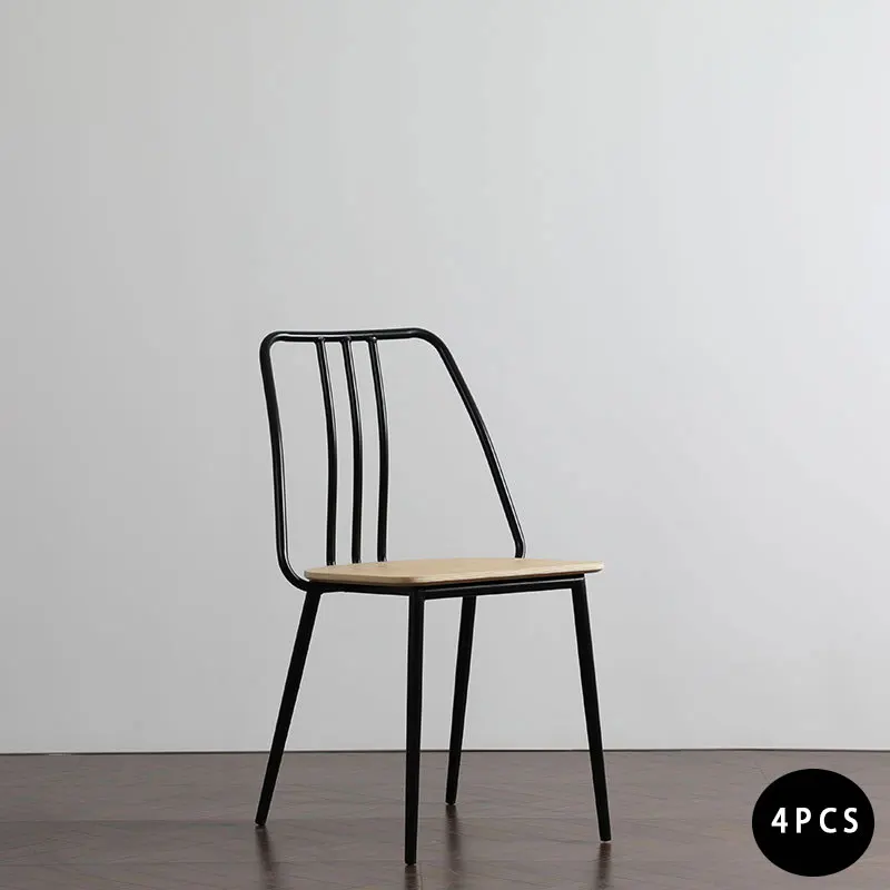 4 шт. Nordic стул с металлическим каркасом магазин кафетерий бытовой выдалбливать