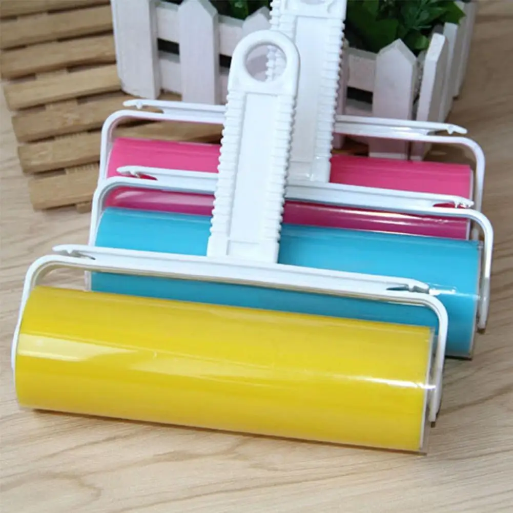

1PC Washable Roller Brush Fluff Cleaner Sticky Picker Hair Home Dust Roller Reusable Essential Pet Tool Clothes Lint Carpet E7W0