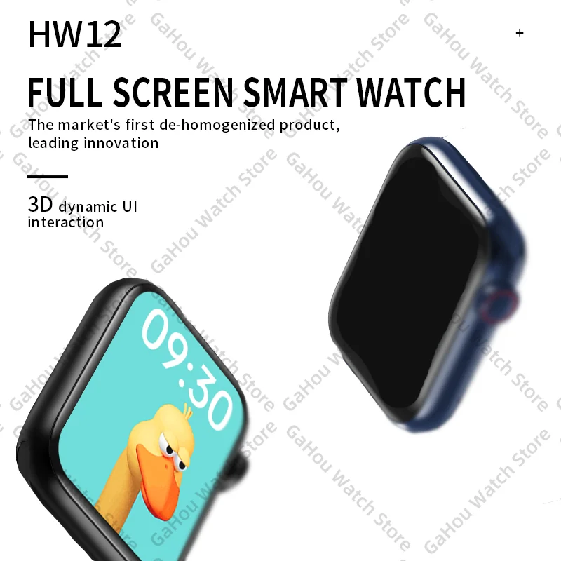 2021 iwo smart watch hw12 hw16 full screen 44mm 40mm women men smartwatch with password split screen bluetooth for ios android free global shipping
