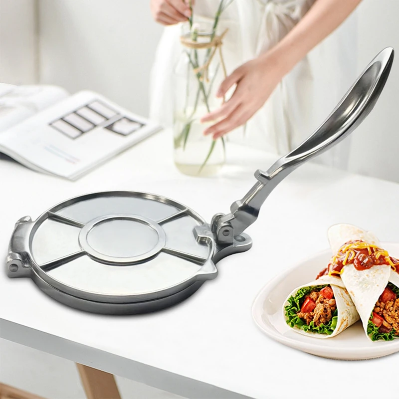 

8 Inch Aluminum Tortilla Press. Tortilla Maker, Flour Tortilla Press, Rotis Press, Dough Press