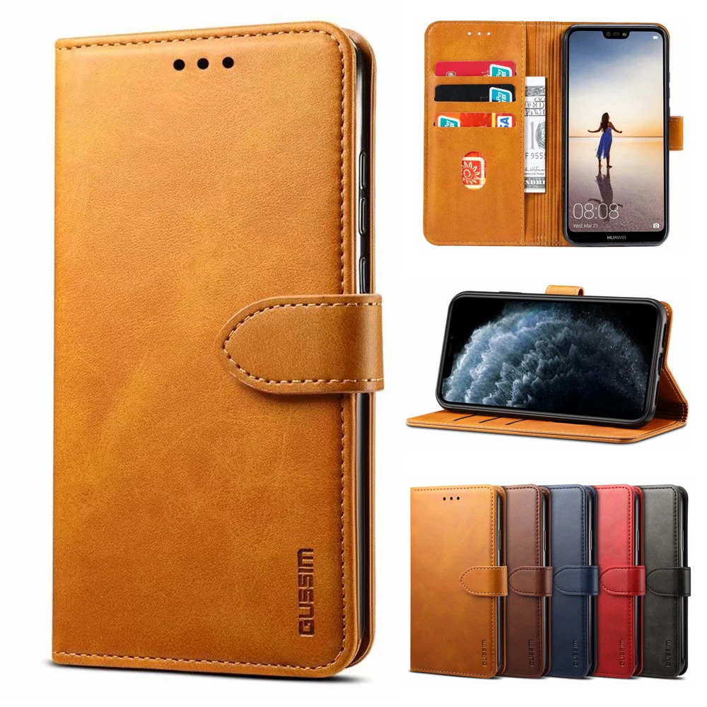 

Leather Case For Huawei P20 P30 P40 Pro Lite P Smart 2019 2020 2021 P Smart Z Pro Nova 5T 3i Y9S Wallet Card Flip Phone Cover