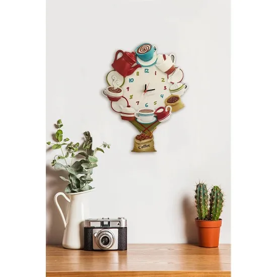 В настоящее время Кофе праздник висячие Sarkaçlı Кухня настенные часы для