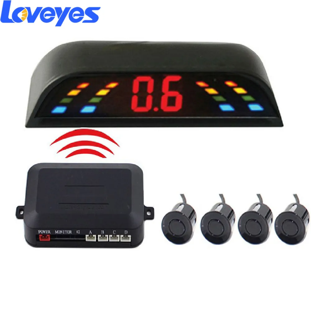 4 зонда Интеллектуальный беспроводной WIFI Автомобильный радар заднего вида