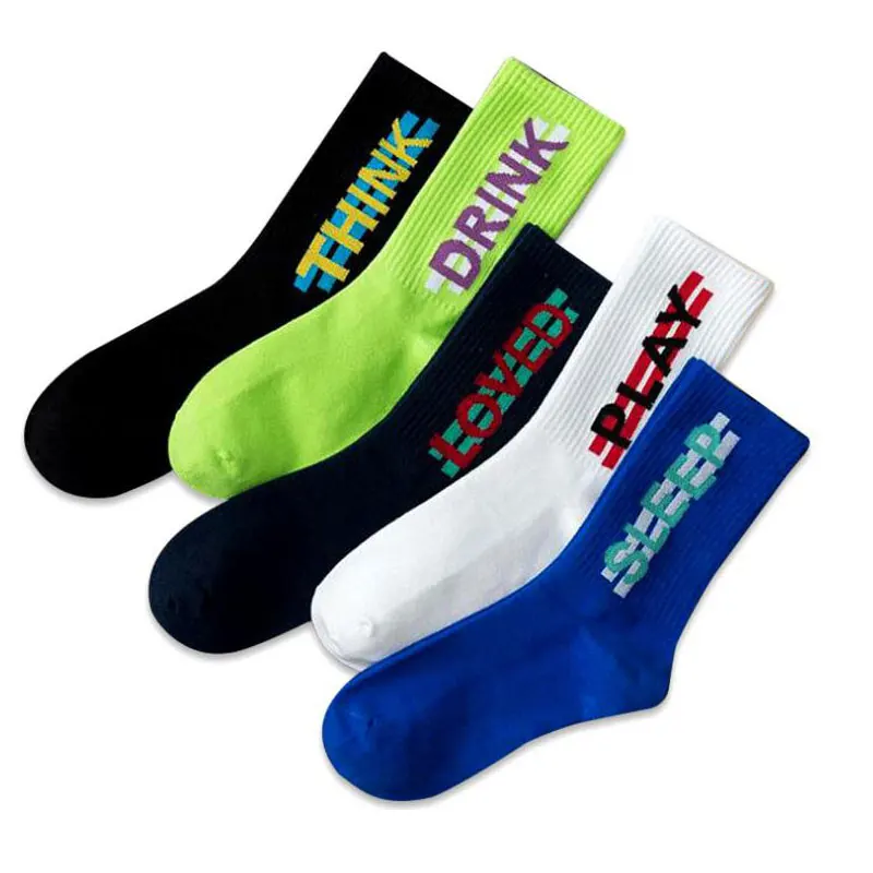 

Socks Men's and Women's Stockings Lovers' ins Fashion Socks Autumn New Letters Stockings Cotton Stockings Hip Hop Street Sports