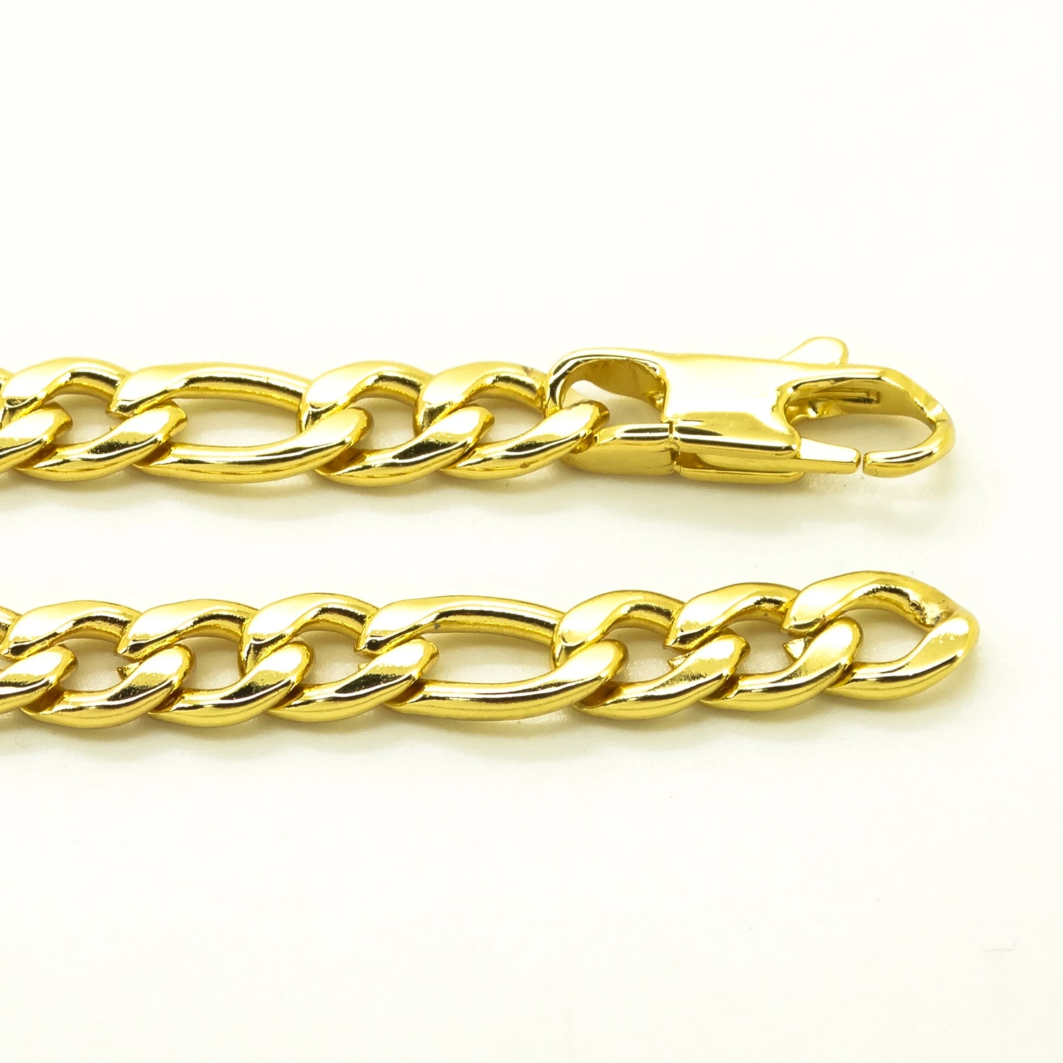 100% браслет из нержавеющей стали 6/8/12 мм Ширина и цепочкой плетения Фигаро 8 дюймов