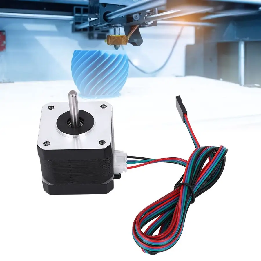 17HS4401S 17 шаговый двигатель 500 В постоянного тока 4 провода для 3D-принтера NEMA CNC