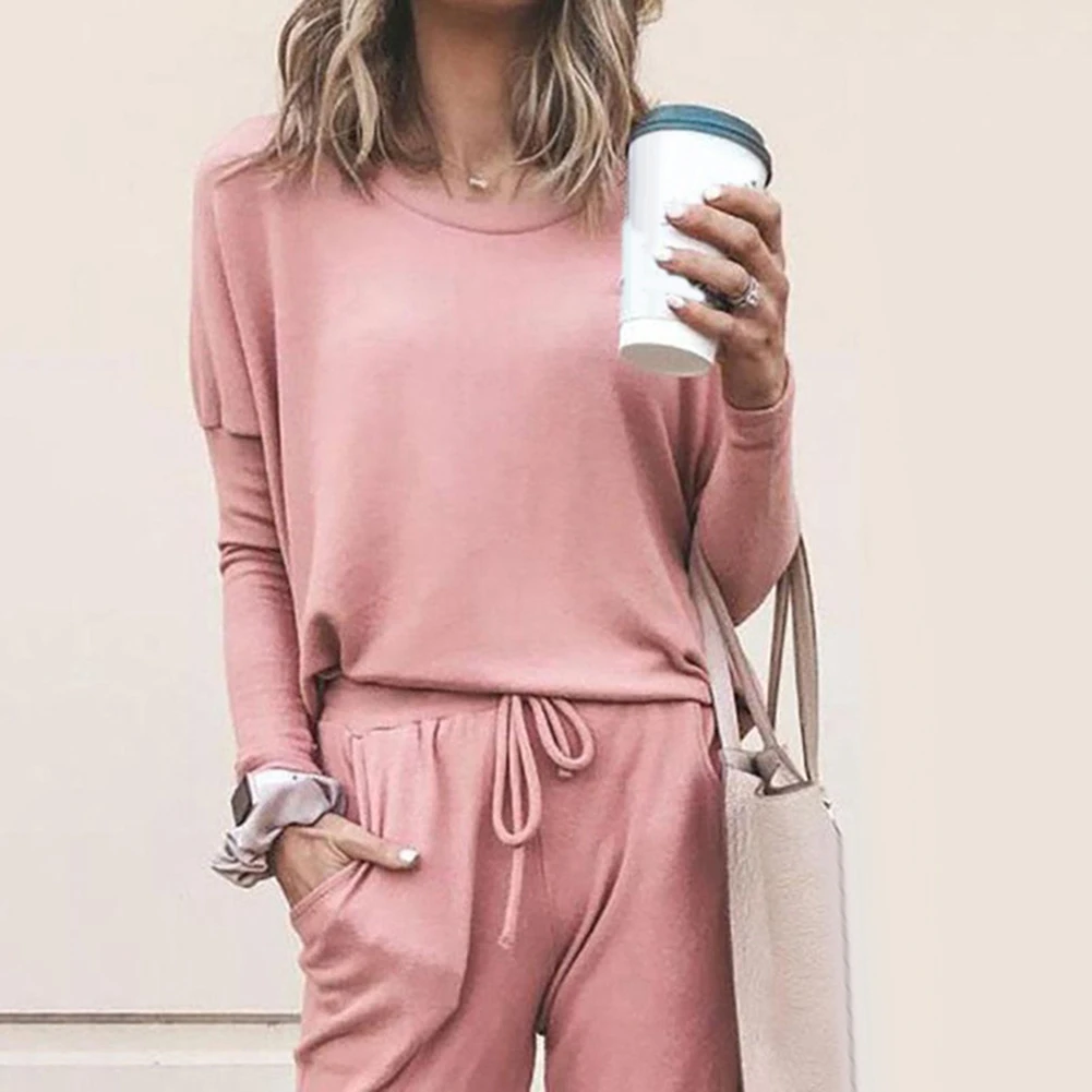 Женский спортивный костюм рубашка с длинным рукавом и круглым вырезом| |