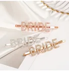 Розовое золото, блестящие стразы, Шпилька для волос для девичника, свадьбы, девичника, девичника, фотоподарок