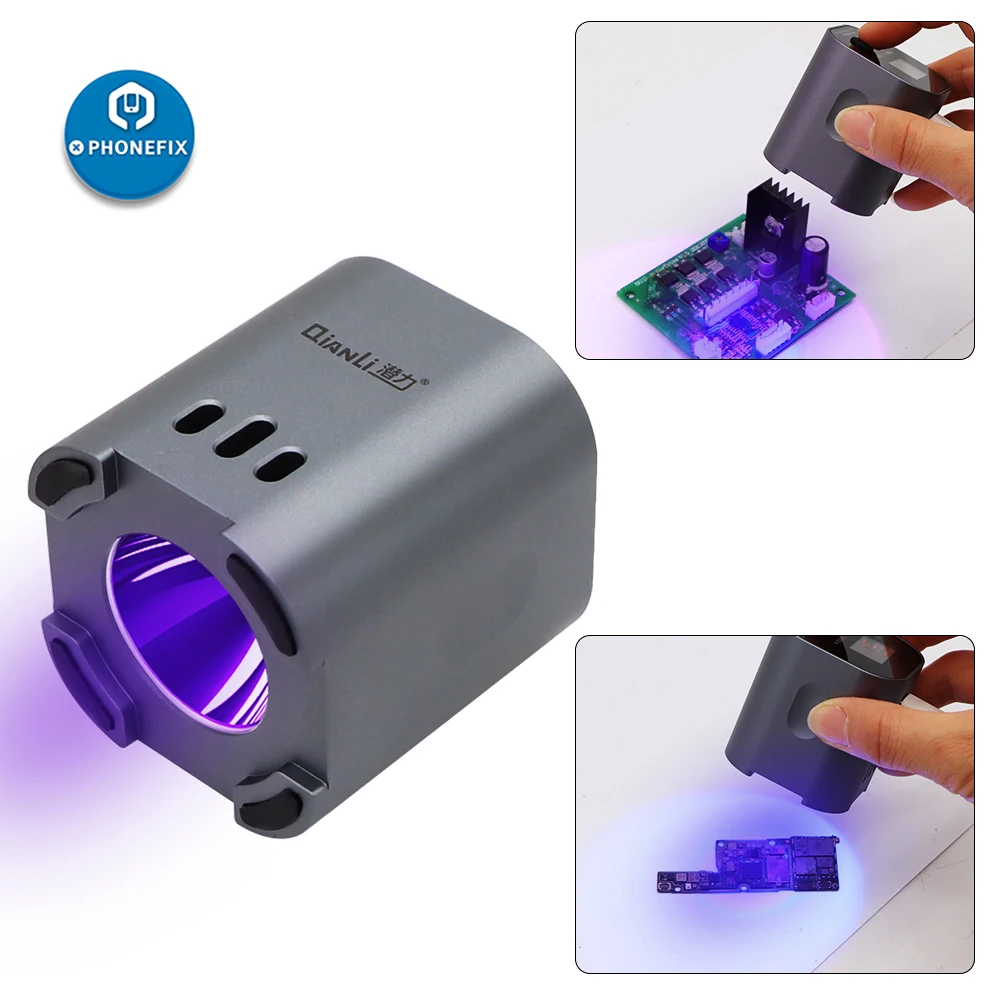 Qianli UV Curing Lamp Intelligent Green Oil Purple LED 3S Fast Adhesive Optical Adhesive Glue Curing For Phone BGA LCD Repair