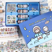 tape diy diary daily planner scrapbooking school stationery cartoon gift box 100pcsset kawaii deco pvc stickers art set