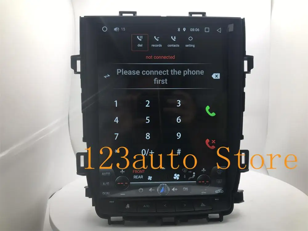 12 1 ''Вертикальный стиль Тесла Android 9 0 автомобильный без DVD GPS навигатор плеер