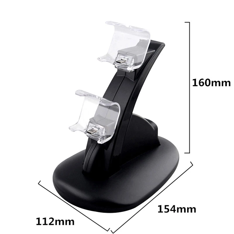 

Game Controller Handle Dual USB Charging Dock for PS 4 Charger for PS4/5 Dual Gamepad Charging Station Stand for PlayStation 4