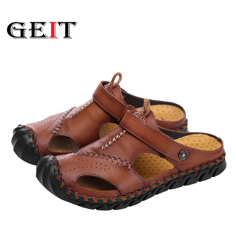 Мужские Пляжные и уличные сандалии деформируемые двойного назначения обувь