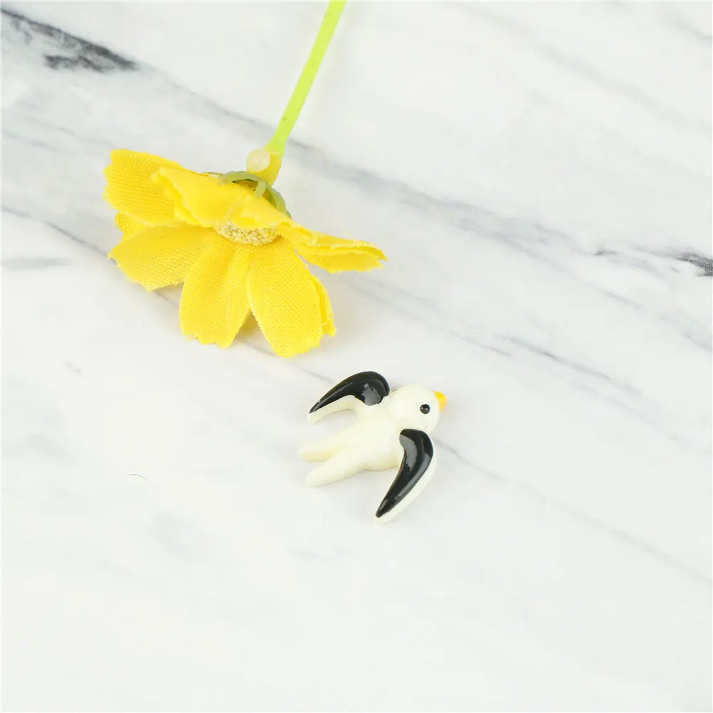 

6Pcs/set Flower Fairy Pixie Fly Wing Family Miniature 1 Pc Artificial Swallow Birds Garden Ornament Home Decor Decoration Craft