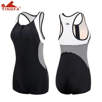 yingfa swimsuit one piece boxer professional swimwear plus size conservative hot spring bathing suit women