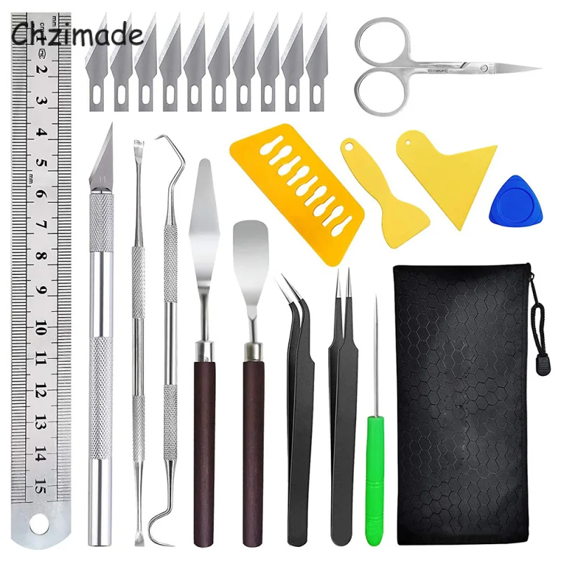 

Линейка Chzimade 25 шт./лот Twizzers для моделирования резьбы полимерной глины инструменты для рукоделия виниловая наклейка тиснение штамповка сухо...