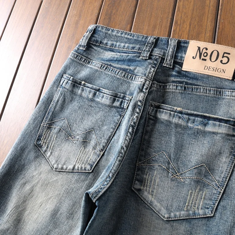 Высокое качество джинсовые до колена прямые Панталоны джинсы Hombre короткие