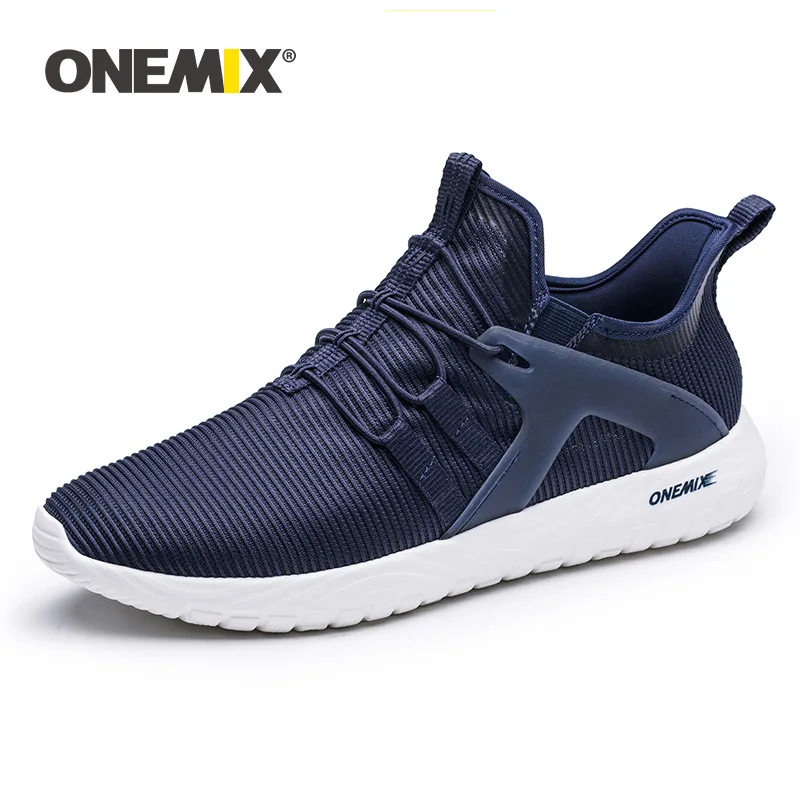 Dark Blue ONEMIX/Новинка года; мужские повседневные лоферы; легкие дышащие мужские кроссовки для бега; кроссовки для тренировок и бега - Цвет: Dark Blue