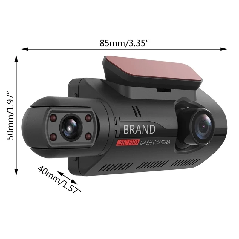 

1080P HD Car Video Camera Night Vision Dash Cam Video Recorder 110 Wide Angle Car Dashcam Hidden Auto DVR Register