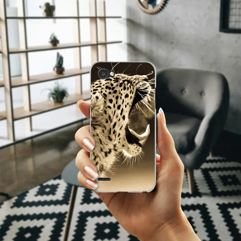 Мягкий ТПУ силиконовый чехол с изображением животных для LG G2 G3 Mini G4 G5 G6 K4 K7 K8 K10 2017