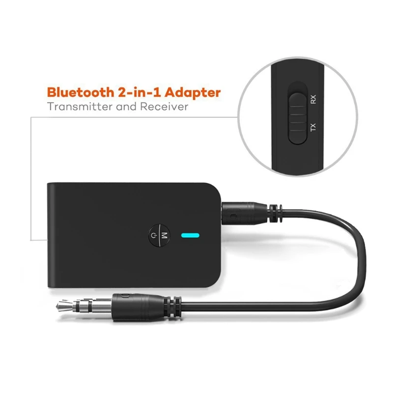 2 в 1 Bluetooth 5 0 USB приемопередатчик получает o адаптер с громкой связью для ТВ ПК
