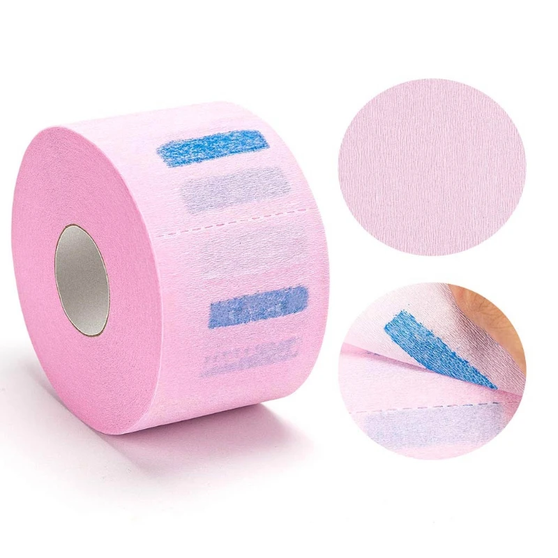 

Disposable Barber Paper Neck Strips 5 Rolls 500 Strips Stretchy Paper Neck Band
