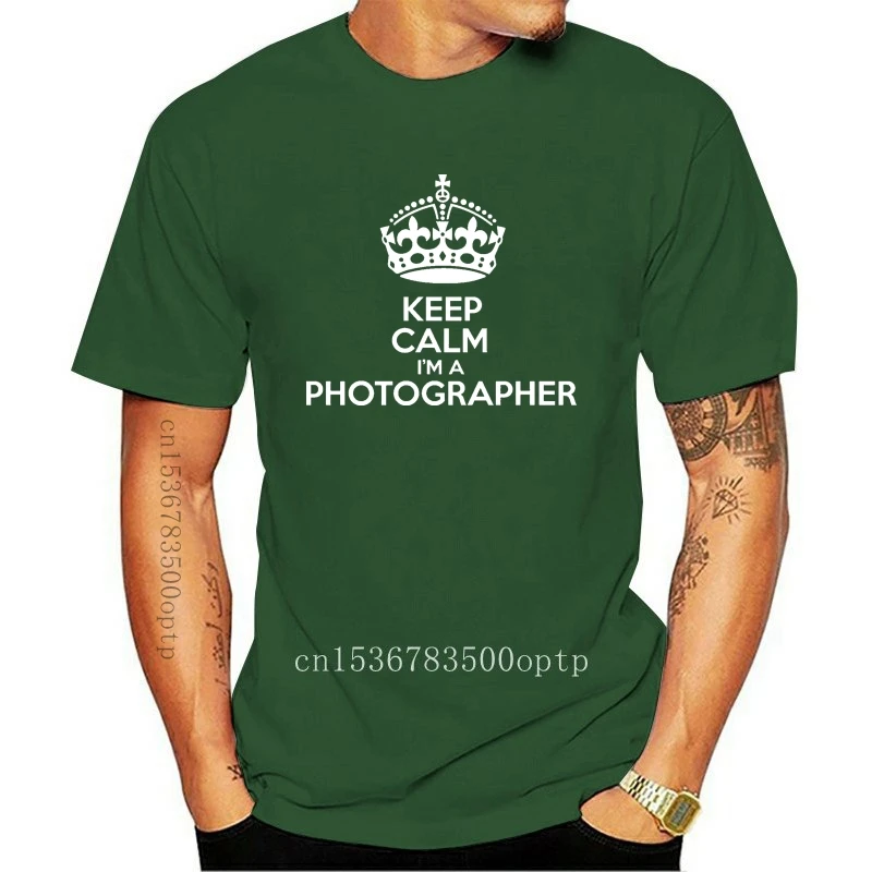 

Keep Calm I'm A Photographer Men's T Shirt Photography Camera Birthday Humour