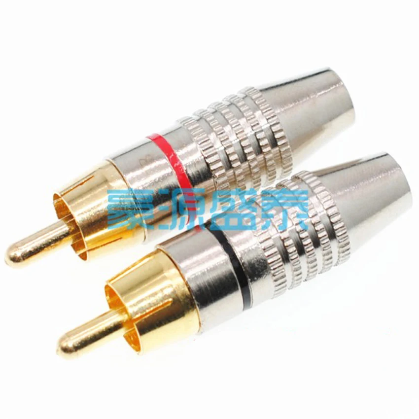 

RCA штекер/Джек разъем красный/черный Бесплатная сварка для аудио/видео CCTV камеры аксессуары