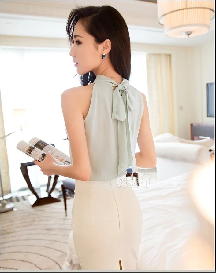 Сезон весна Новинка Обувь с вышивкой шифоновая блузка в Корейском стиле Модное