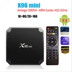 ТВ-приставка X96 mini smart TV, Android 9,0, 2,4 ГГц, Wi-Fi, 1 ГБ, 8 ГБ, 2 ГБ, 16 ГБ, S905W, четырехъядерный процессор, 1080P, медиаплеер 4K для ip ТВ-приставки, bx PK TX3 mini
