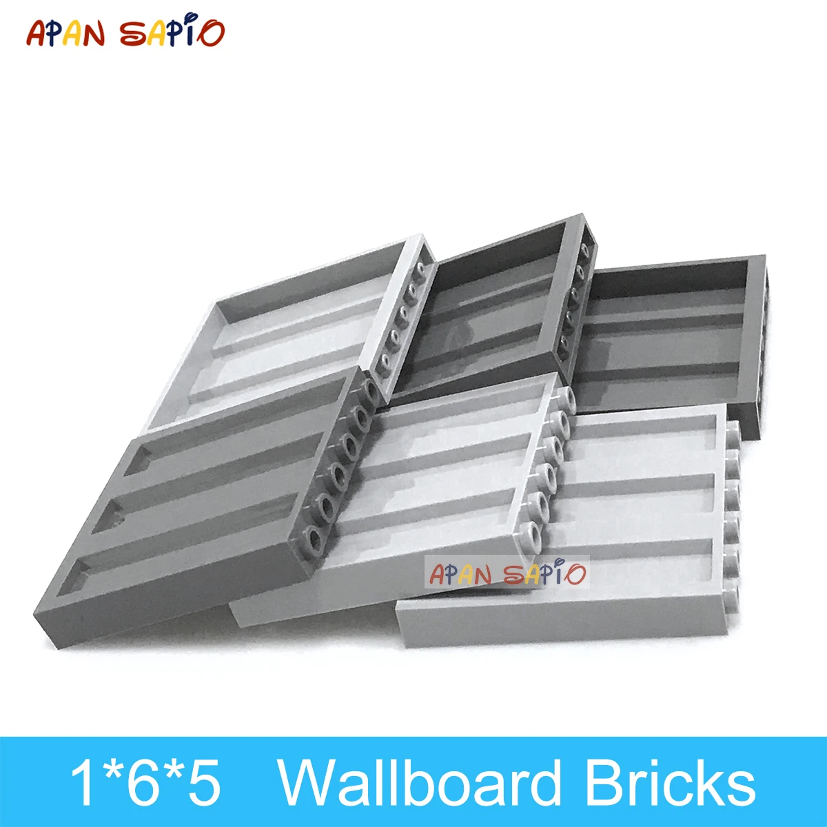 

10pcs DIY Building Blocks Wall Bricks 1x6x5 Dots Educational Creative Plastic Toys for Children Compatible With Brand 23405