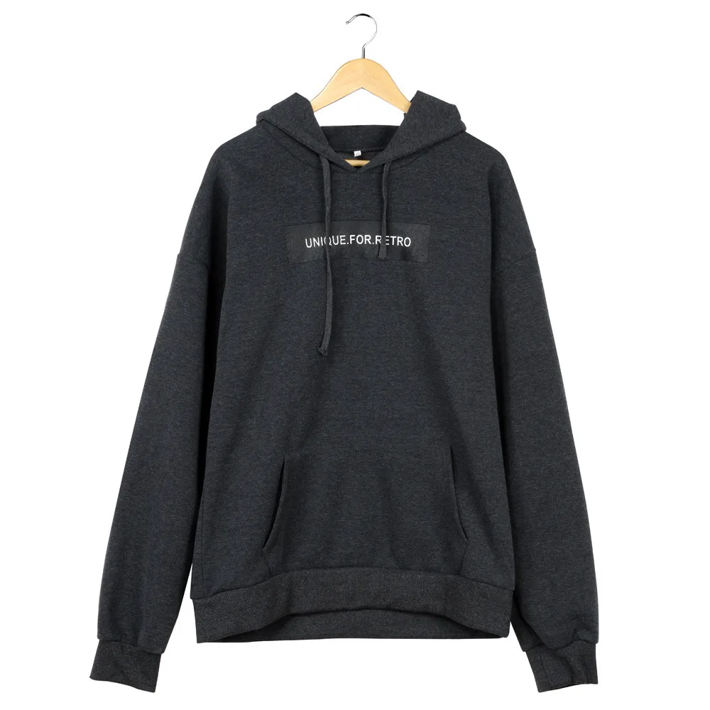 Женский зимний однотонный топ с капюшоном и надписью | Женская одежда